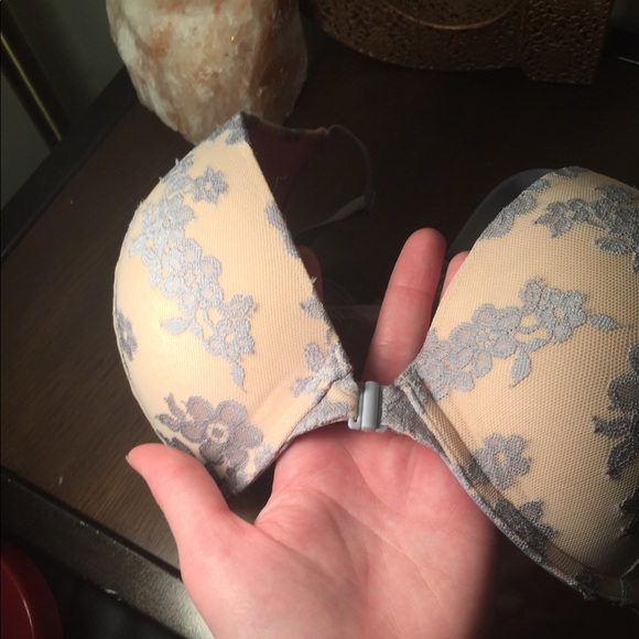 NFS- NWOT PINK Periwinkle Front Close Pushup Bra - Picture 3 of 4